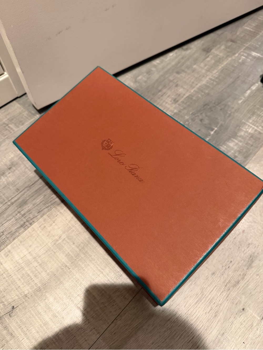 Loro Piana Orange Box with Teal Trim